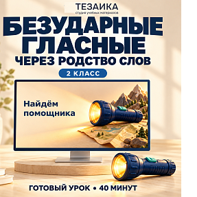Комплект к уроку «Безударные гласные: родственные слова» | Русский язык, 2 класс