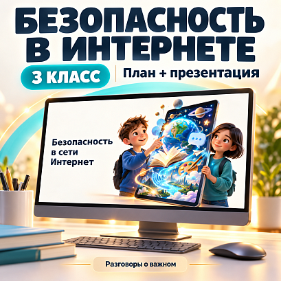 Обложка публикации «Комплект к уроку «Безопасность в Интернете» | Разговоры о важном, 3 класс»