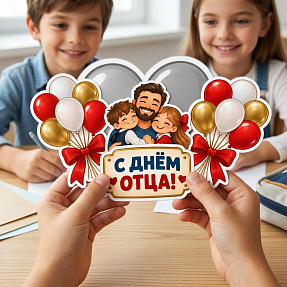 Аппликация ко Дню отца. Шаблоны.