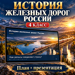 Комплект к занятию «История железных дорог России». Разговоры о важном, 4 класс