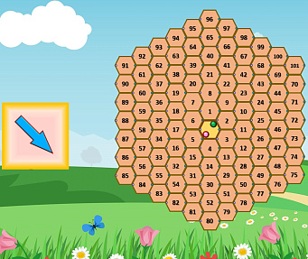 Beehive (настольная игра, числительные 1–100)