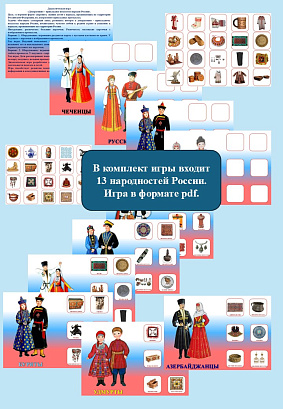 Обложка публикации «Дидактическая игра «Декоративно – прикладное искусство народов России».»