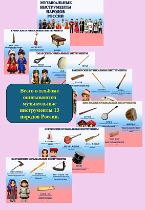 Обложка публикации «Альбом "Музыкальные инструменты народов России".»