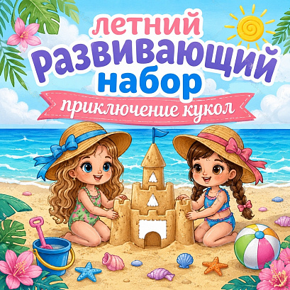 Обложка публикации «Летний развивающий набор «Приключения куколок»: творчество, логика и подготовка к школе»