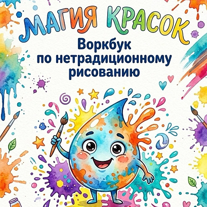 Обложка публикации ««Магия красок: интерактивный воркбук по нетрадиционному рисованию для детей 5–7 лет»»