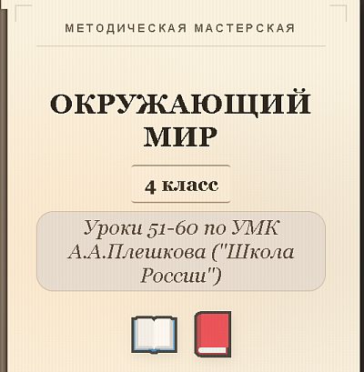 Обложка публикации «Окружающий мир. 4 класс. Конспекты уроков 51-60»