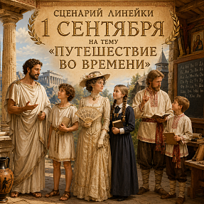 Сценарий линейки на 1 сентября Путешествие во времени"