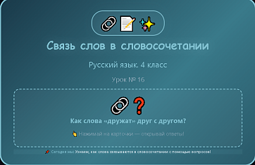 Русский язык, 4 класс. Презентации к урокам 16-20